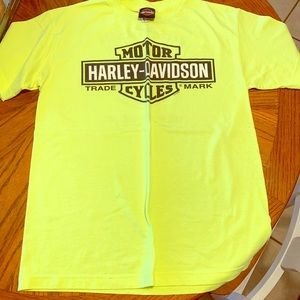 Harley Davidson Safety Green T Shirt